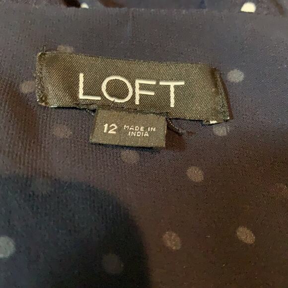 LOFT Dotted Wrap Romper size 12 - Picture 8 of 8